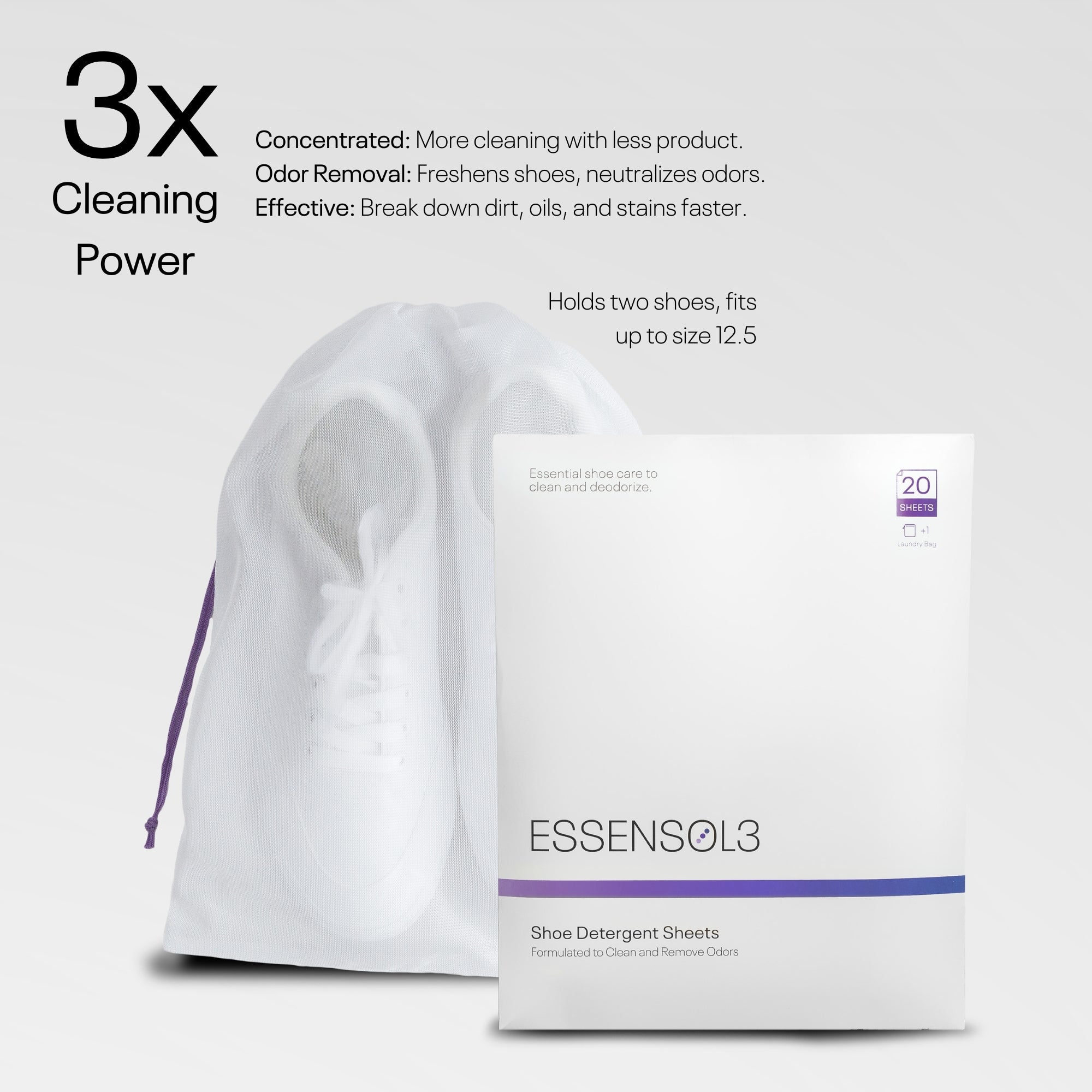 Shoe Laundry Detergent Sheets